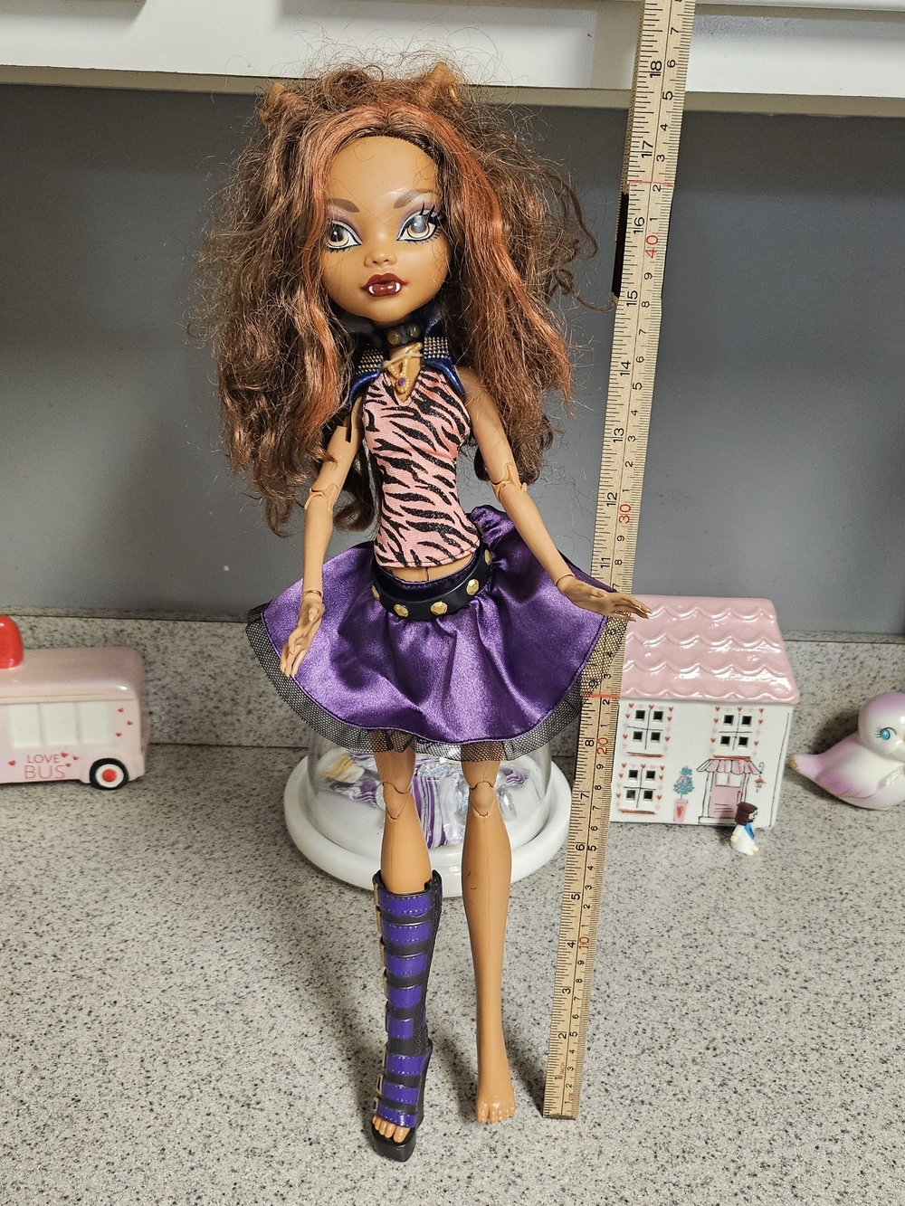 Monster High Clawdeen Wolf Frightfully Tall Ghouls 18" Doll - 2008 Rare
